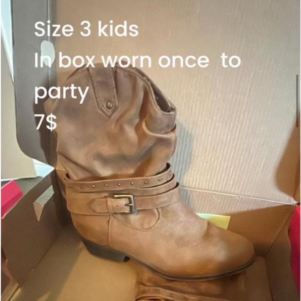 cowboy boots only worn once
